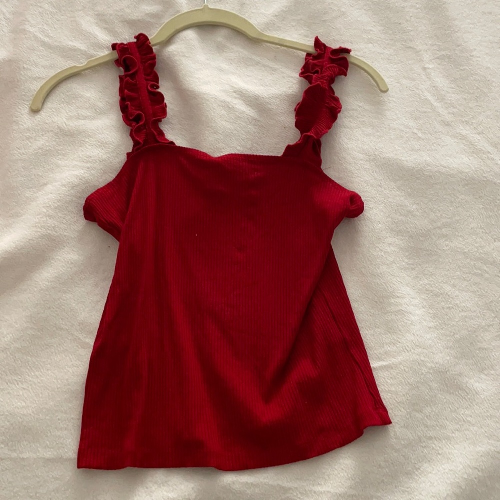 Intermix ribbed tank top